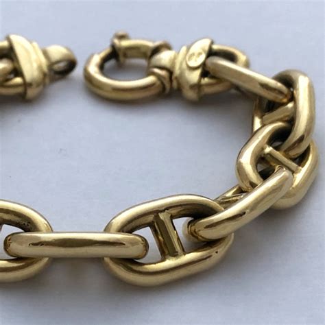 bracelet argent maille marine hermes|Hermès, Bracelet maille marine en Argent .